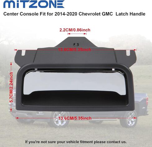 MITZONE Center Console Armrest Latch fit for 2014-2020 Chevy Silverado GMC Sierra Suburban Tahoe Yukon Lid Latch Handle Replace 22861304 in Saudi Arabia