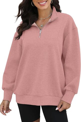 Womens Oversized Sweatshirts Zip Up Hoodie Loose Fit Pullover Sweaters Long Sleeve Tops for Women Fall Fashion 2024 in Saudi Arabia