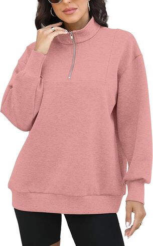Womens Oversized Sweatshirts Zip Up Hoodie Loose Fit Pullover Sweaters Long Sleeve Tops for Women Fall Fashion 2024 in Saudi Arabia