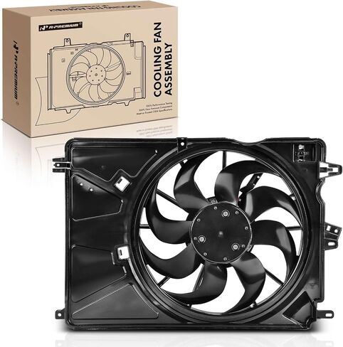 A-Premium Engine Radiator Cooling Fan Assembly with Brushless Motor Compatible with Select Jeep & Fiat Models - Renegade 2019-2023 1.3L, 500X 2019-2021 2023 1.3L in Saudi Arabia