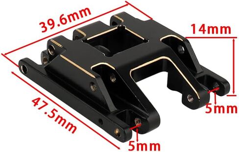TRX4M Brass Black Coating Skid Plate Transmission Mount for 1/18 TRX-4M RC Crawler Car K10 High Trail F150 Bronco Defender Metal Upgrade Parts in Saudi Arabia