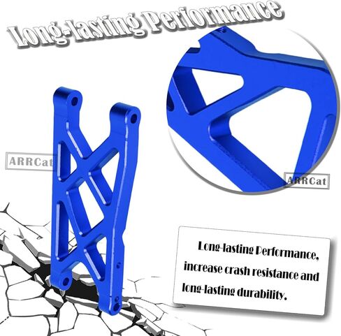 Suspension A-Arms for 1/10 Vorteks 3s Blx 550/Granite 3s Blx 550/Senton 3s Blx 550,4PCS Aluminum Alloy Front Rear Suspension A-Arms Hop Ups,Replacement of AR330516 AR330443,Navy Blue in Saudi Arabia