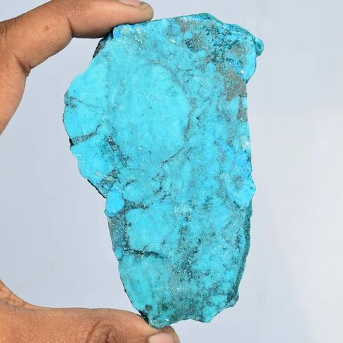 GEMHUB الأزرق الفيروز Salb 100-700 قيراط الطبيعية EGL معتمد الفيروز بلاطة كريستال الأحجار الكريمة صنع المجوهرات للنساء والرجال in Kuwait