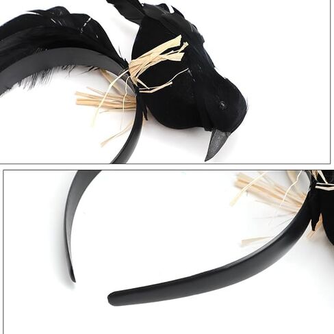 إكسسوارات لعب الأدوار لشعر الهالوين على شكل غربان، وإكسسوارات أزياء غريبة لزينة الغربان in Kuwait