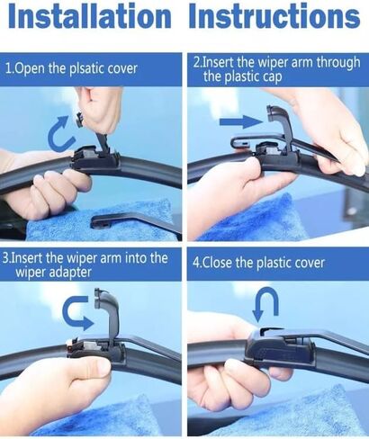 26" & 14" Wiper Blades,Premium All-Seasons Durable Stable And Quiet OEM Quality J&U hook Front Windshield Wipers in Kuwait