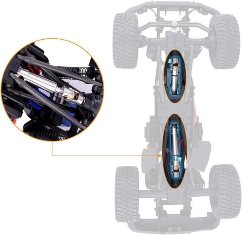 عمود محرك فولاذي أمامي وخلفي مركزي لترقيات الزاحف TRX4M 1/18 RC in Kuwait