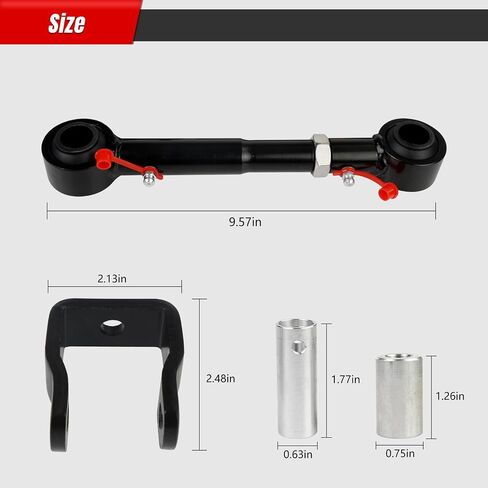 Upgrade Adjustable Front Swaybar Quicker Disconnect System Compatible with Wrangler 1998-2006 TJ & Cherokee 1984-2001 XJ in Saudi Arabia