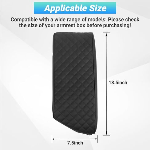 غطاء مسند ذراع وحدة التحكم المركزية متوافق مع الملحقات الداخلية لسيارة Chevy Equinox EV 2024-2025، واقي غطاء صندوق مقعد مسند الذراع مع نسيج منقوش in Kuwait