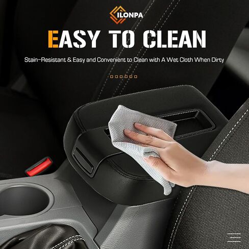 ILONPA Black Center Console Armrest Lid Box Cover Fits for 2007-2014 Chevy Avalanche Tahoe Suburban, GMC Sierra Yukon XL Replaces for 15217111 15941534 19328718, Middle Console Armrest Lid Top in Saudi Arabia