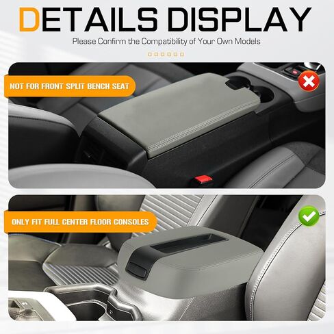ILONPA Black Center Console Armrest Lid Box Cover Fits for 2007-2014 Chevy Avalanche Tahoe Suburban, GMC Sierra Yukon XL Replaces for 15217111 15941534 19328718, Middle Console Armrest Lid Top in Saudi Arabia
