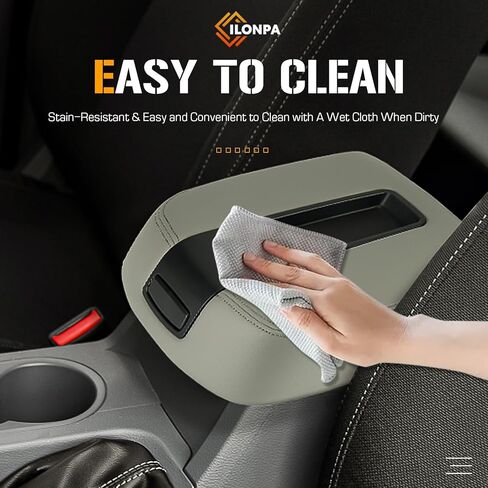ILONPA Black Center Console Armrest Lid Box Cover Fits for 2007-2014 Chevy Avalanche Tahoe Suburban, GMC Sierra Yukon XL Replaces for 15217111 15941534 19328718, Middle Console Armrest Lid Top in Saudi Arabia