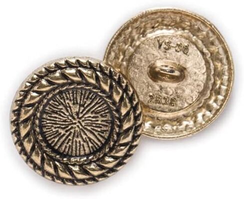 5pcs Vintage Round Shank Retro Metal Pattern Button Sewing Clothing Handmade Crafts Accessories Decoration (Antique Gold, 25mm) in Saudi Arabia