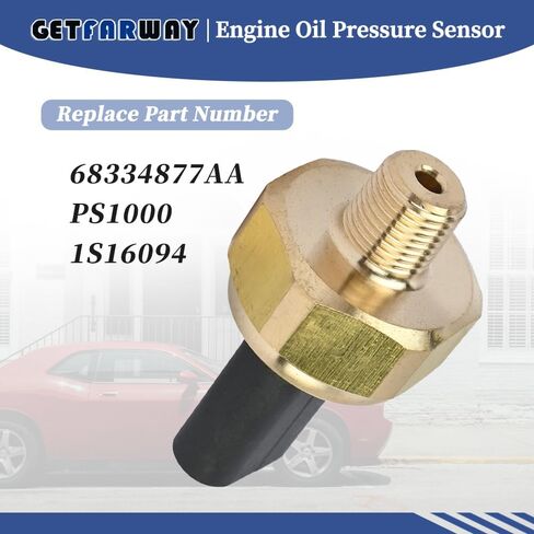 مستشعر ضغط زيت المحرك 68334877AA متوافق مع جيب شيروكي رانجلر│RAM 1500 2500 3500 4500 5500 Promaster│Chrysler 300 Pacifica│Challenger Charger Grand Caravan Journey 2019-2021 in Saudi Arabia