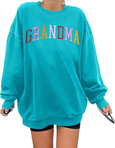 يي شيانغ ران الجدة بلوزات النساء الجدة المطرزة قميص الجدة المعتاد البلوز الجدة كم طويل البلوز الأعلى in Kuwait