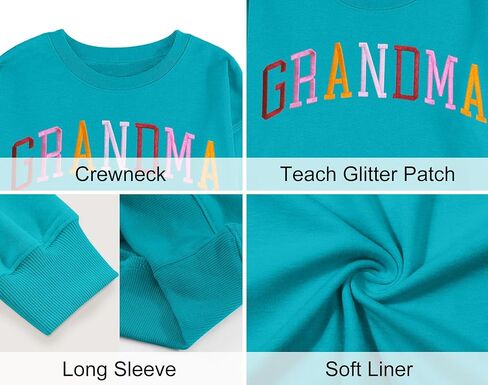 يي شيانغ ران الجدة بلوزات النساء الجدة المطرزة قميص الجدة المعتاد البلوز الجدة كم طويل البلوز الأعلى in Kuwait