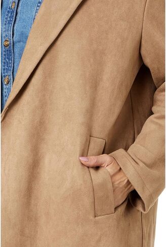 [BLANKNYC] Womens Women's Long Faux Suede CoatCoat in Saudi Arabia