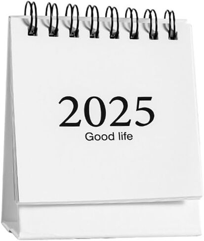 2024-2025 تقويم السنة الجديدة تقويم مكتب صغير بسيط مكتب لفائف المفكرة ورق الكرافت التقويم اليومي جدول الأعمال السنوي منظم اللوازم المكتبية 2.95 بوصة × 3.94 بوصة (أسود) in Kuwait