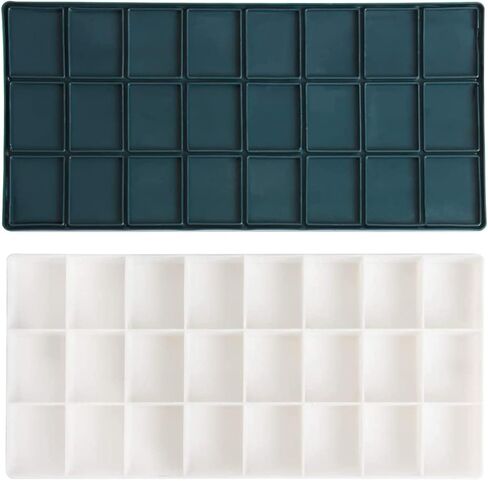 Plastic Paint Palette Paint Tray with Soft Lid 24 Wells Paint Saver Palette for Watercolors, Gouache, Acrylic and Oil Paint in Saudi Arabia