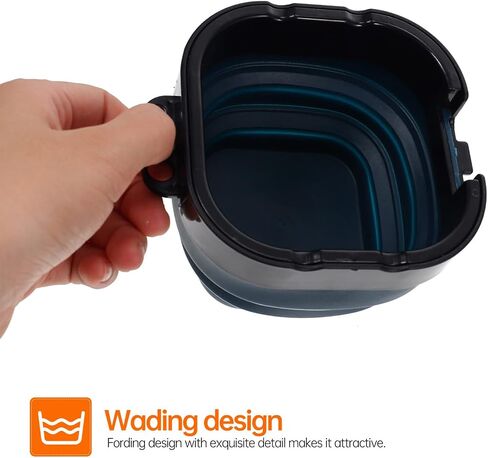 VICASKY Paint Mixing Case Paint Brush Basins 3 in 1 with Mixing and Washing Container Foldable Pigment Pen Washing Bucket Portable Bucket Paint Box Packing Box (Black) in Saudi Arabia