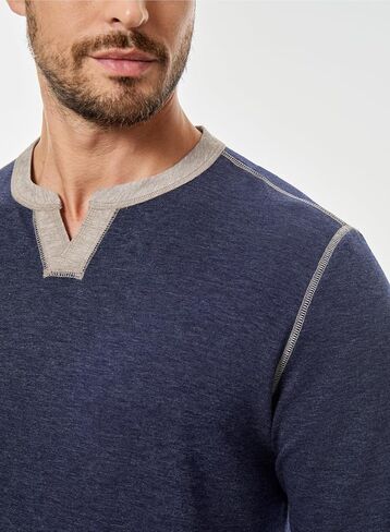 JMIERR Men's Slim Henley Shirts V-neck Longline T-Shirt Casual Lightweight Sweatshirts Fitted Raglan Sleeve Tees Shirts in Saudi Arabia