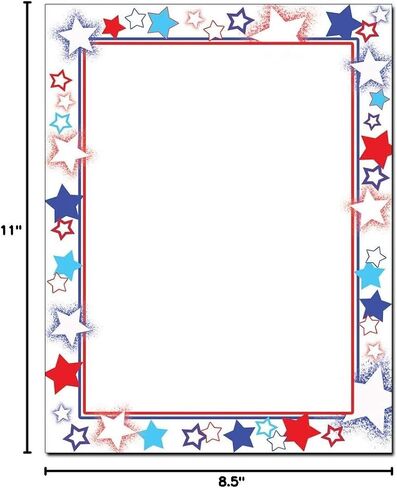 Patriotism Letterhead Laser & Inkjet Printer Paper (25 Sheets) in Saudi Arabia