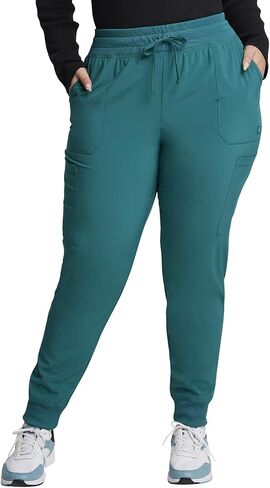 Dickies Women's Scrub Sets V-Neck Top DK615 Mid Rise Jogger DK065 with Moisture Wicking, Durable, and 360° Stretch Fabric, Hunter Green- M Top/M Pant in Saudi Arabia