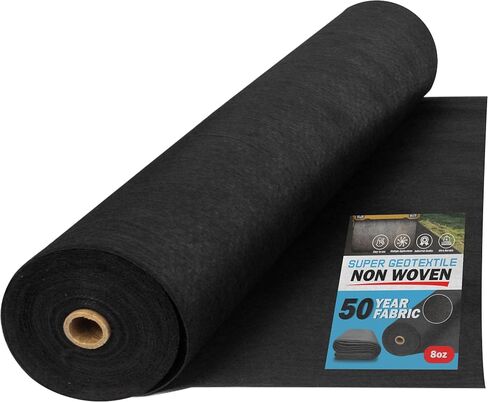 4, 6, 8 oz Non Woven Fabric for Landscaping, French Drains, Underlayment, Erosion Control, Construction Projects - 8 oz (3X300) in Saudi Arabia