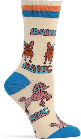 ooohyeah Women's Novelty Funny Crew Socks, Fun Animal Crazy Dress Socks Gifts for Dog Lover, Fits Women's Shoe Size 5-10 in Kuwait