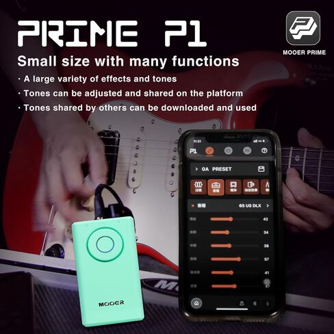 MOOER S1 Multi-Effects Processor, Stereo Electric Guitar Pedals with Wireless Footswitch Controller 2 IN 1 126 Guitar Effects Tuner 10 Metronome 40 Drum Machine 80s Looper OTG USB Recording in Saudi Arabia