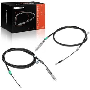A-Premium Rear Driver and Passenger Side Parking Brake Cable Assembly Compatible with Chevrolet & GMC Models: Silverado 1500, Sierra 1500, 2009-2013, 2-PC Set, Replace# 20848616, 20848617