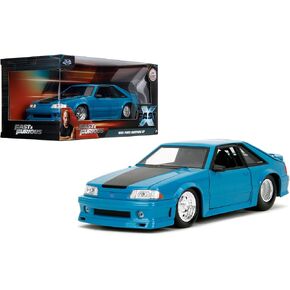 Fast & Furious 1:24 1989 Ford Mustang GT Die-Cast Car, Toys for Kids and Adults