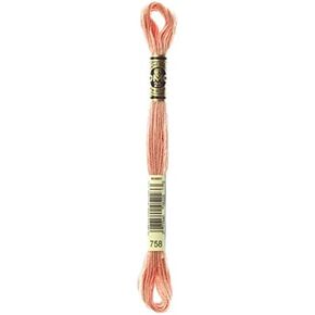 DMC Stranded Cotton Embroidery Thread 758 - per Skein