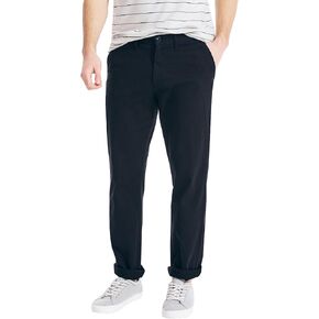 Nautica Men's Classic Fit Flat Front Stretch Solid Chino Deck Pant