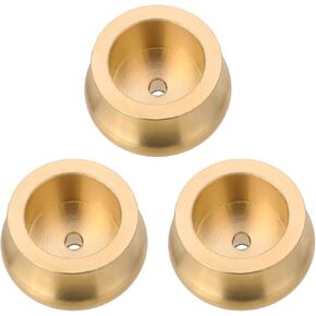 3 Pcs Mini Brass Incense Holder Copper Incense Cone Holder Incense Burner Holder Mini Copper Incense Cone Stick Burner Gold Plate Holder Metal Ash Catcher Home Fragrance Decoration