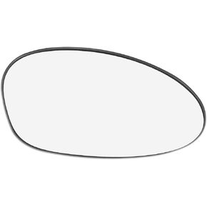 X AUTOHAUX Car Rearview Mirror Glass Replacement with Backing Plate Heated Right Passenger Side for BMW 335i 135i 128i