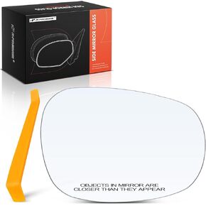 A-Premium Right Passenger Side Heated Mirror Glass with Backing Plate Compatible with BMW 320i 323i 325i 328i 328i xDrive 335d 335i 335i xDrive 335is 125i 128i 135i - Exterior Side View Convex Mirror