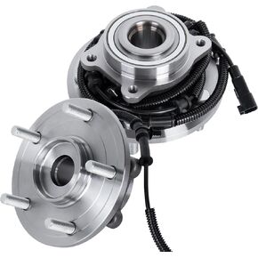 2PCS 512360 Rear Wheel Hub Bearing Assembly 5 Lugs w/ABS Compatible for 2008-2012 Chrysler Town & Country