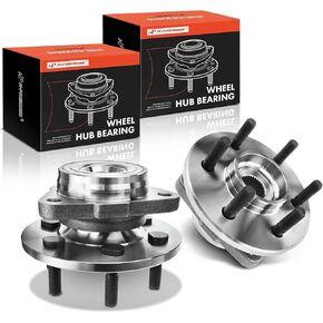 A-Premium 2 x Front Wheel Bearing and Hub Assembly with 6-Lug Compatible with Dodge Durango 1998-2003, Dakota 1997-2004, 4WD and 2-Wheel ABS