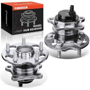 A-Premium 2 x Rear Wheel Bearing and Hub Assembly with ABS & 5-Lug Compatible with Toyota Highlander 2008-2013, FWD Only