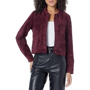 [BLANKNYC] womens Faux Leather TruckerTrucker