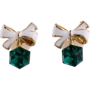 Fashion Cute Small Clover Bowknot Flower Cartoon Clip on Earrings Non Piercing for Women Charm Ear Clip