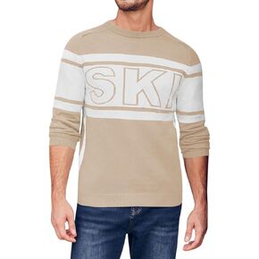 Beotyshow رجل التزلج البلوزات اللون كتلة رسالة كم طويل عادية Crewneck 2024 خريف شتاء بلوفر مغزول البلوزات S-XXL in Kuwait