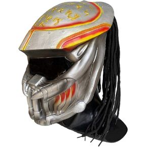 CAFELE Predator Led Mask Alien vs Predator Monster Scary Mask AVP Movie Cosplay Halloween Costume Party