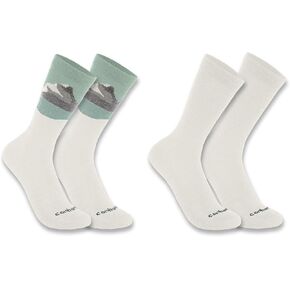 جوارب Carhartt النسائية متوسطة الوزن من مزيج الصوف الصناعي Mountain Crew، قطعتان in Kuwait