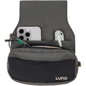 Luno Universal Headrest Organizer - Fits All Vehicles | With 5 Pockets & a Removable Pouch