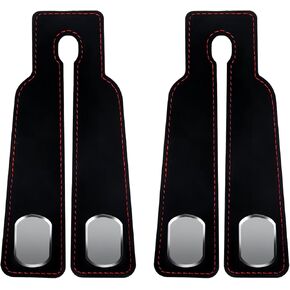 Car Seat Headrest Hooks, 2 PCS Black Car Double Headrest Wallet Hooks, Suitable for Hanging Handbags, Coats, Umbrellas, Wallets, Car Accessories