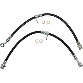 TRQ Front Brake Hose Set Compatible with 2013-2017 Honda Accord