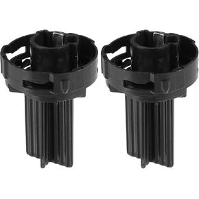Daytime Running Light Headlamp Socket 4f0941669 for Volkswagen Touareg 2007-2010 Plastic Black (Set of 2)