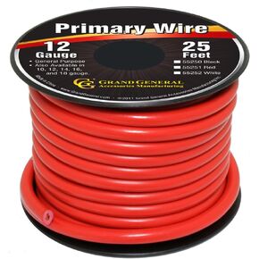 Grand General 55251 Red 12-Gauge Primary Wire
