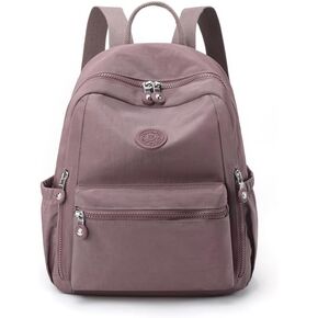 Mini Backpack for Women Small Nylon Backpack Purse Casual Daypack shopping for Ladies (Khaki)